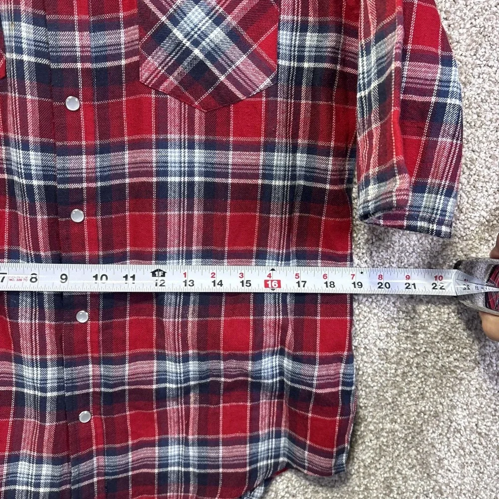 Minnesota Twins‎ Shirt Mens Medium Red MLB Baseball Levi's Plaid Flannel Western